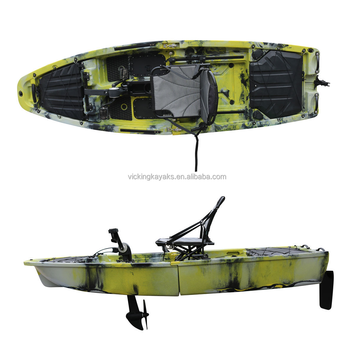 Fishing Boat Seat - 14 Fuß Modulares Propeller-Pedalantriebssystem für Zwei