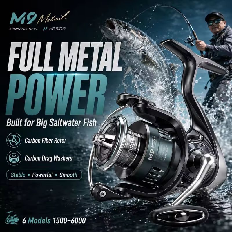 HASIDA M9 Spinnrolle Vollmetal – Fishing Boat Steering Wheel Bewertung und Preis